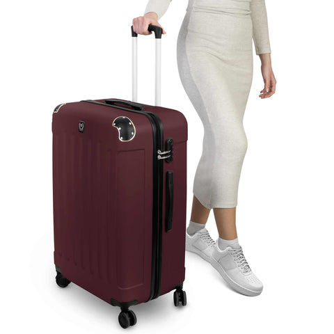  SF-5002, juego de maletas de 3 piezas, Burdeos, dorado, juego de maletas de 3 piezas, viaje, maleta, juego de maletas