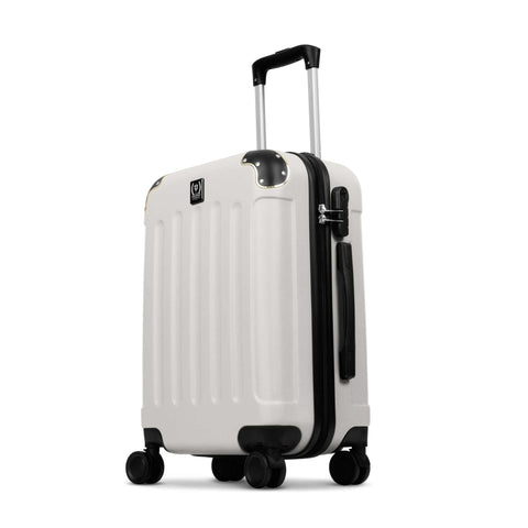  SF-5003, juego de maletas de 3 piezas, color crema y dorado, juego de maletas de 3 piezas, maleta de viaje, juego de maletas