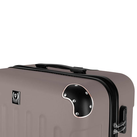  SF-5004, juego de maletas de 3 piezas, color topo, oro rosa, juego de maletas de 3 piezas, viaje, maleta, juego de maletas